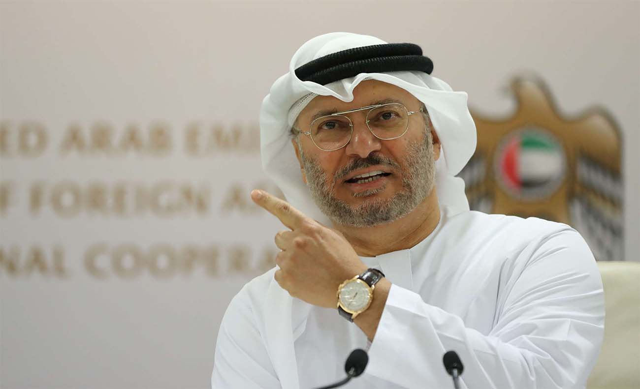 UAE’s State Minister for Foreign Affairs Anwar Gargash 