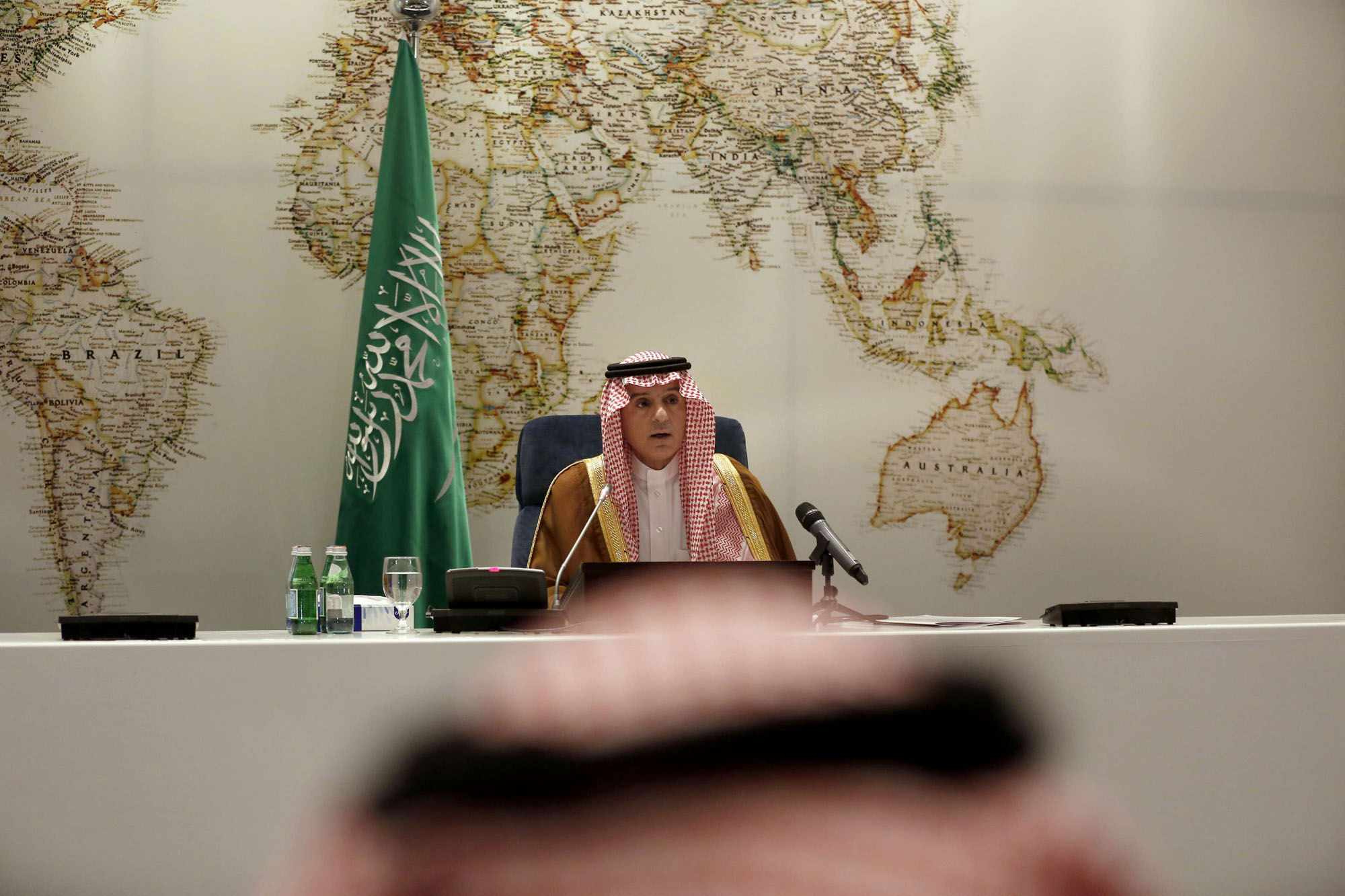 الجبير: أقوالا لا أفعالا