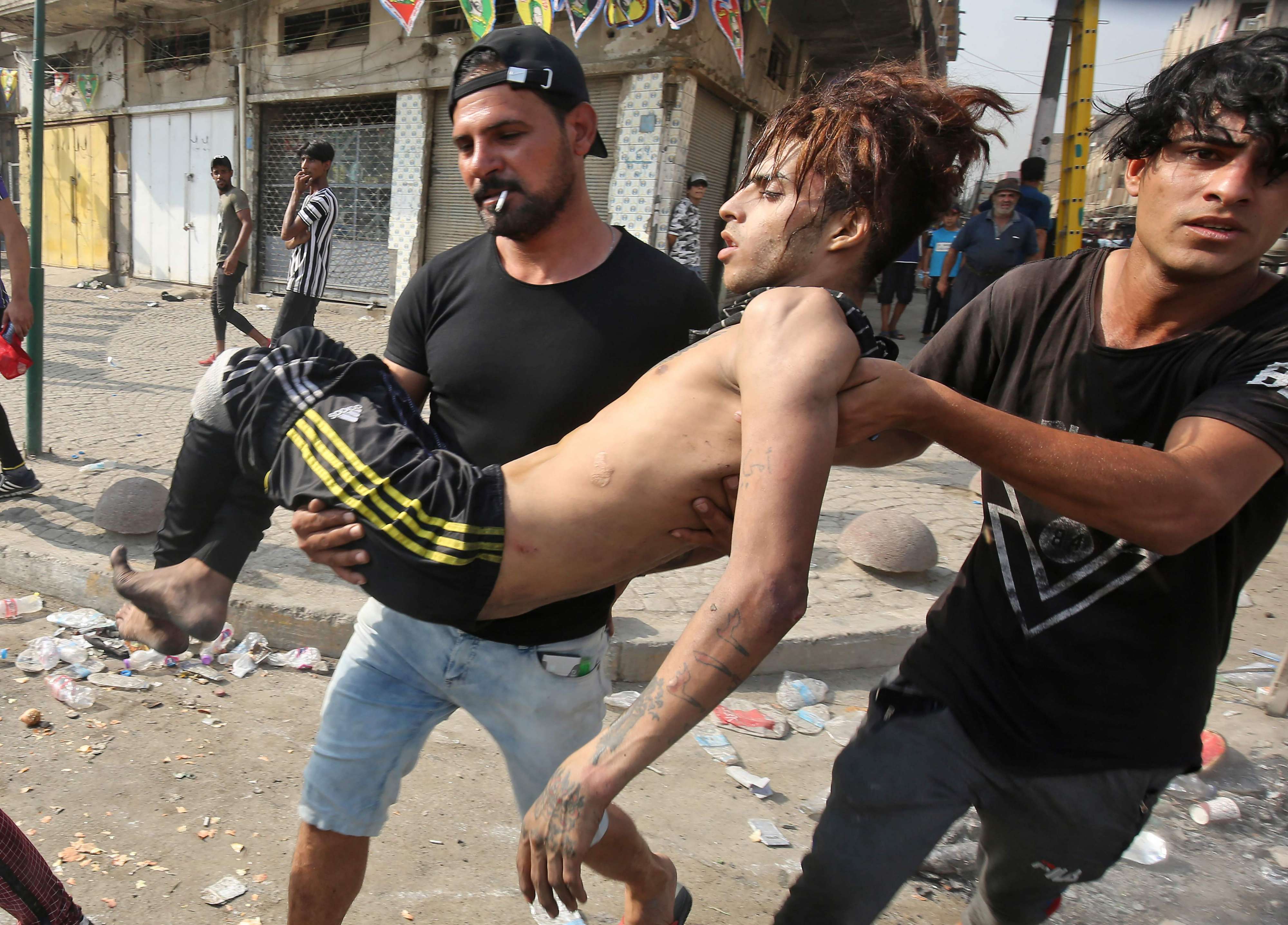 المحتجون في العراق