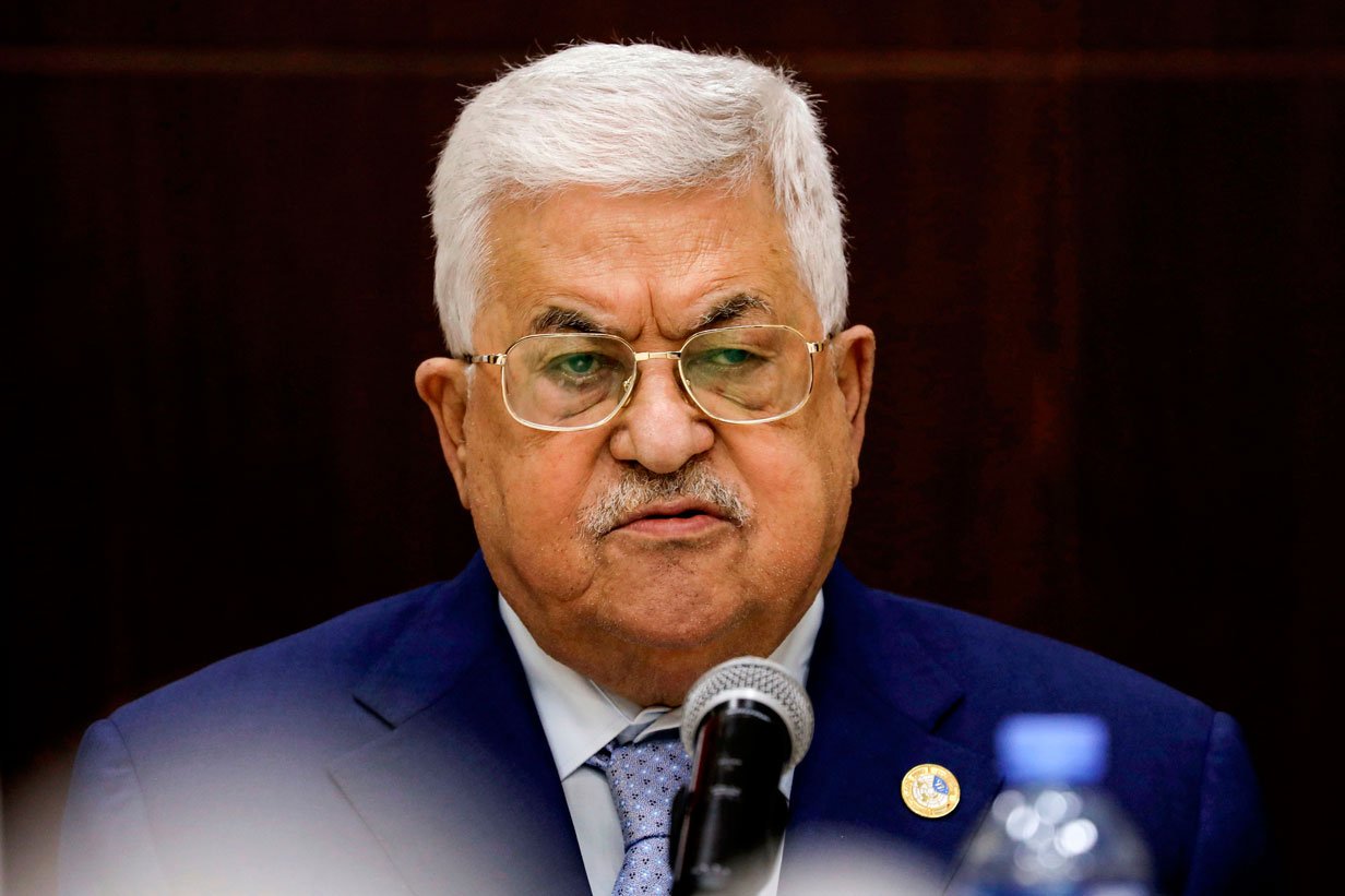 Palestinian president Mahmoud Abbas