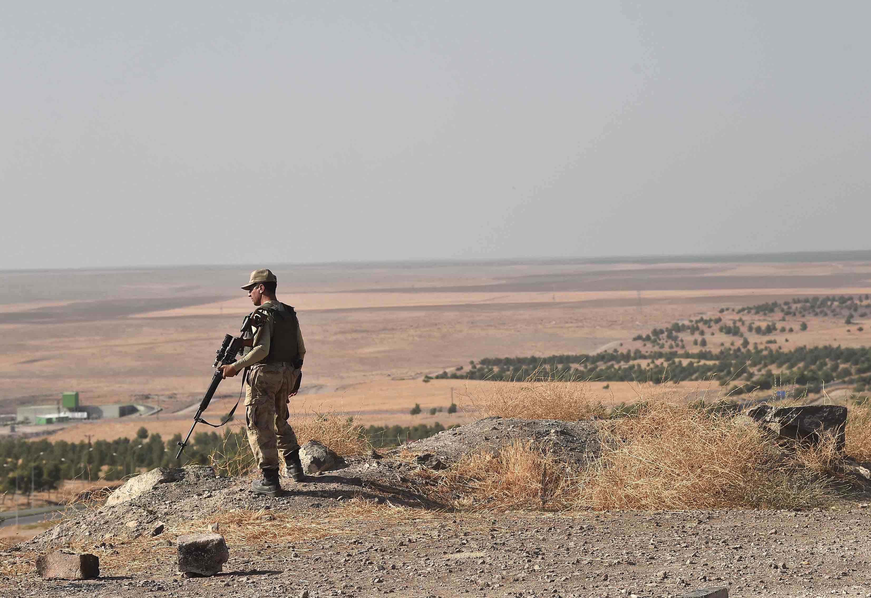 Turkish and Russian forces are meant to start patrolling a section of the Turkish-Syrian border that runs 10 km deep into Syria