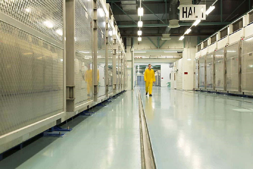Interior of the Fordow Uranium Conversion Facility in Qom, Iran