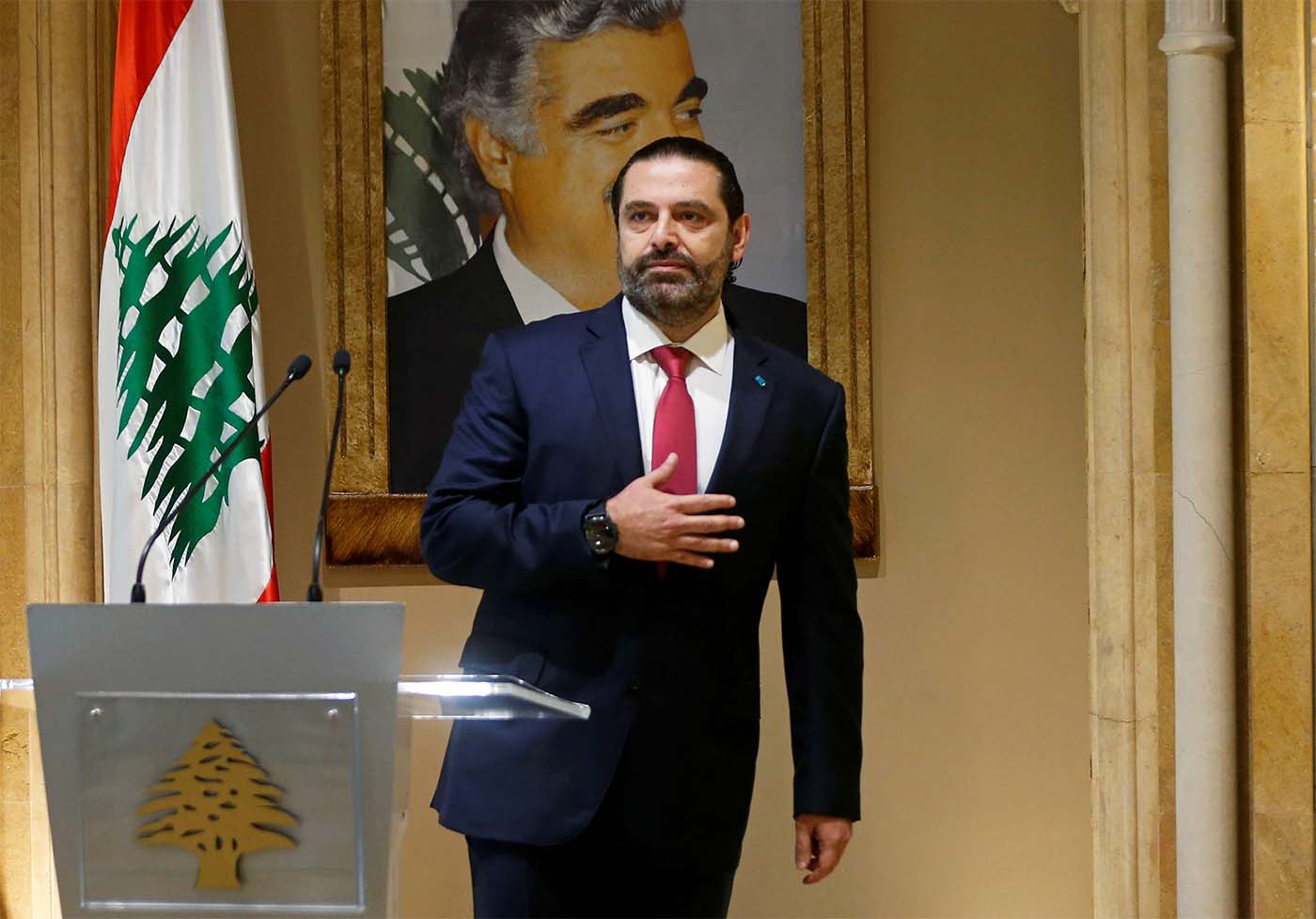 Lebanon's Prime Minister Saad al-Hariri 