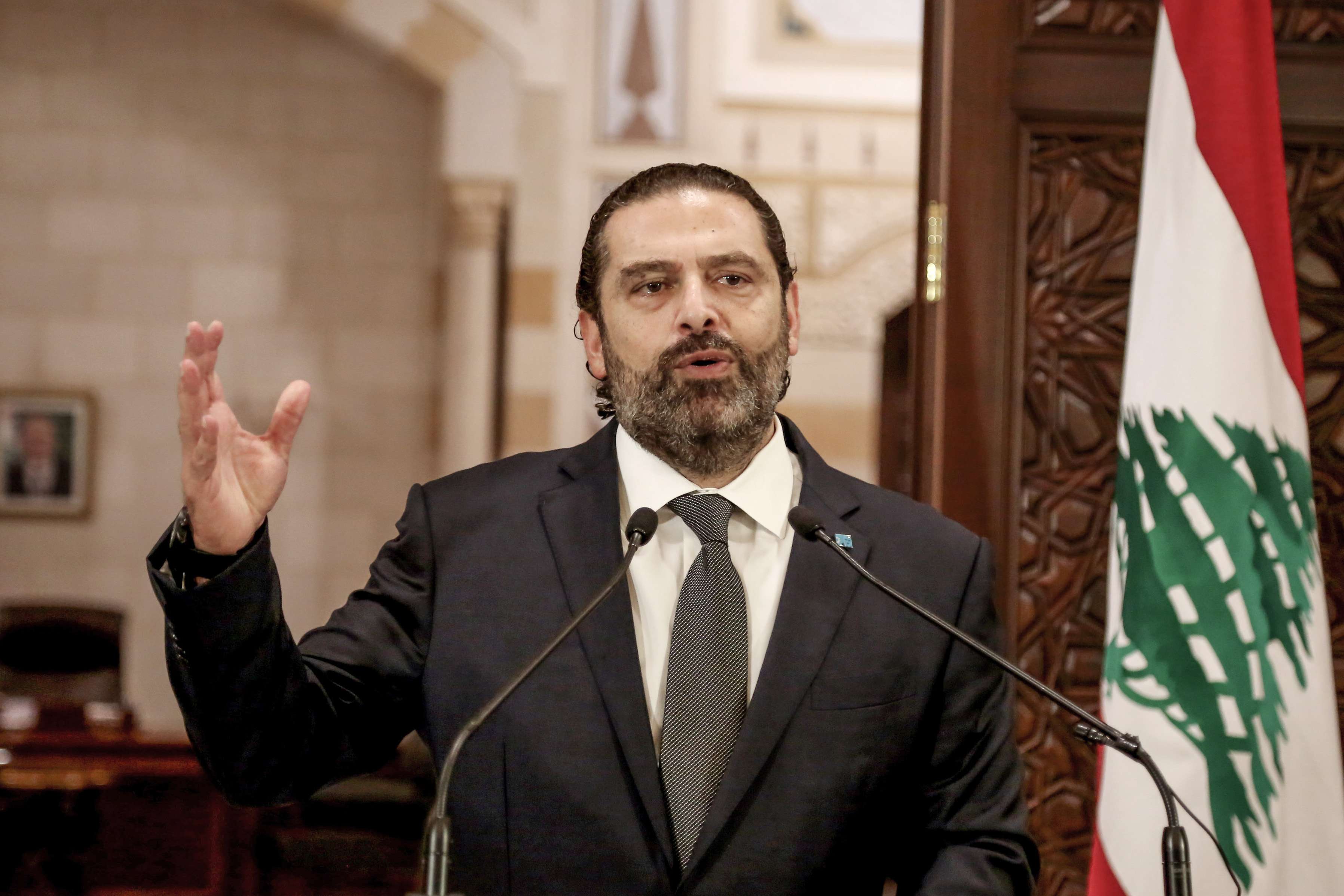 رئيس حكومة تصريف الأعمال في لبنان سعد الحريري