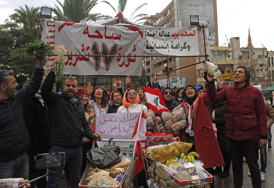 التظاهرات في لبنان