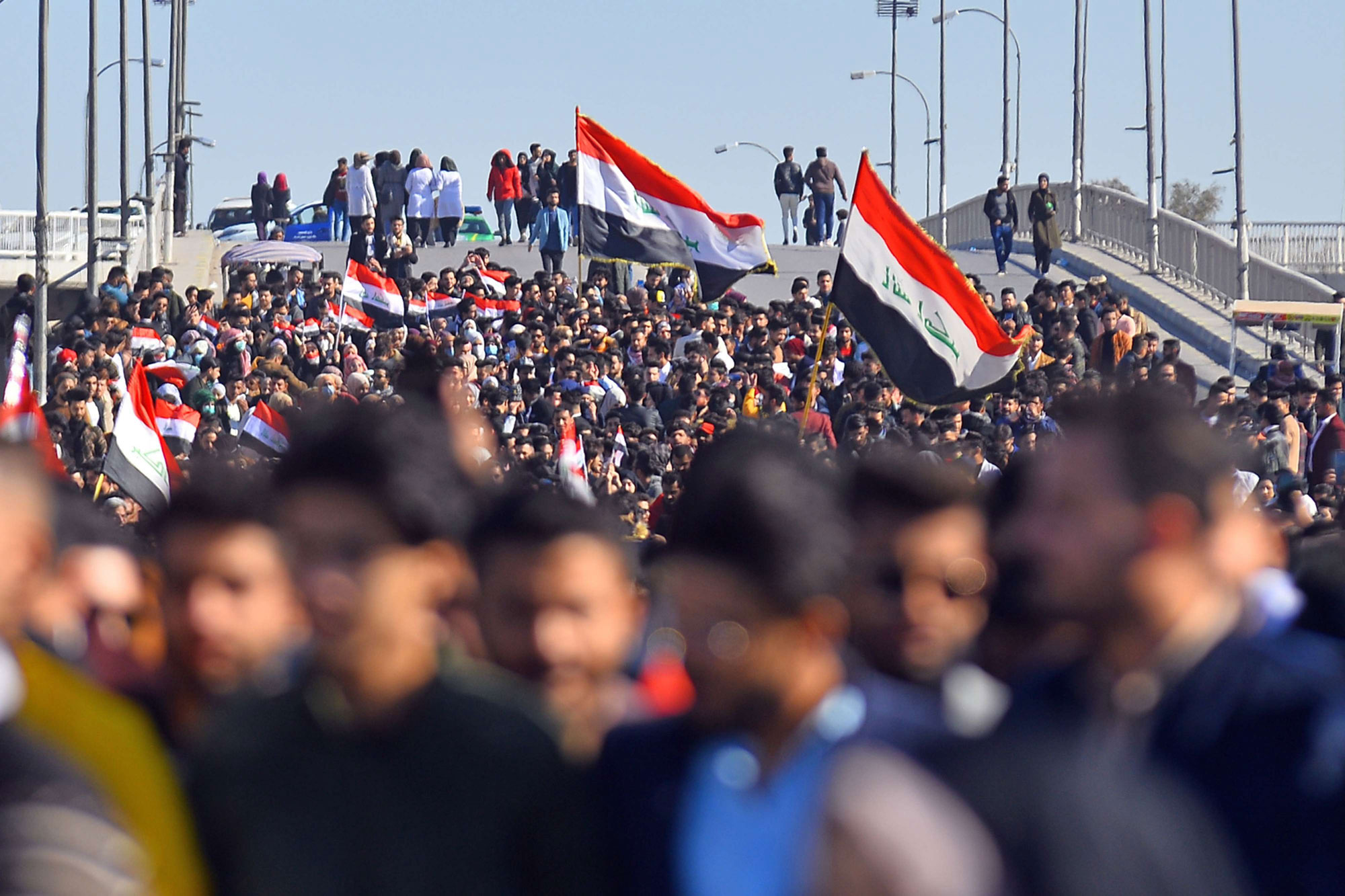 حشود المظاهرات العراقية