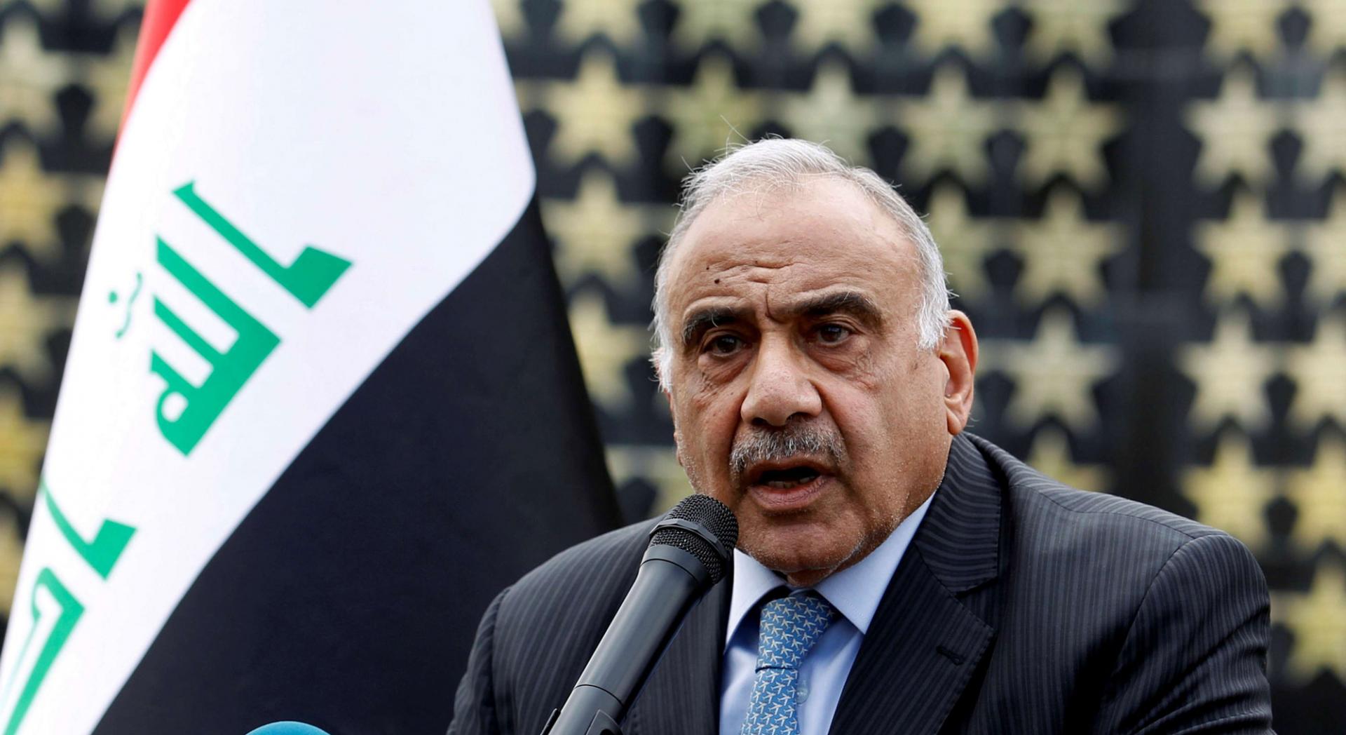 رئيس الوزراء العراقي المستقيل عادل عبدالمهدي