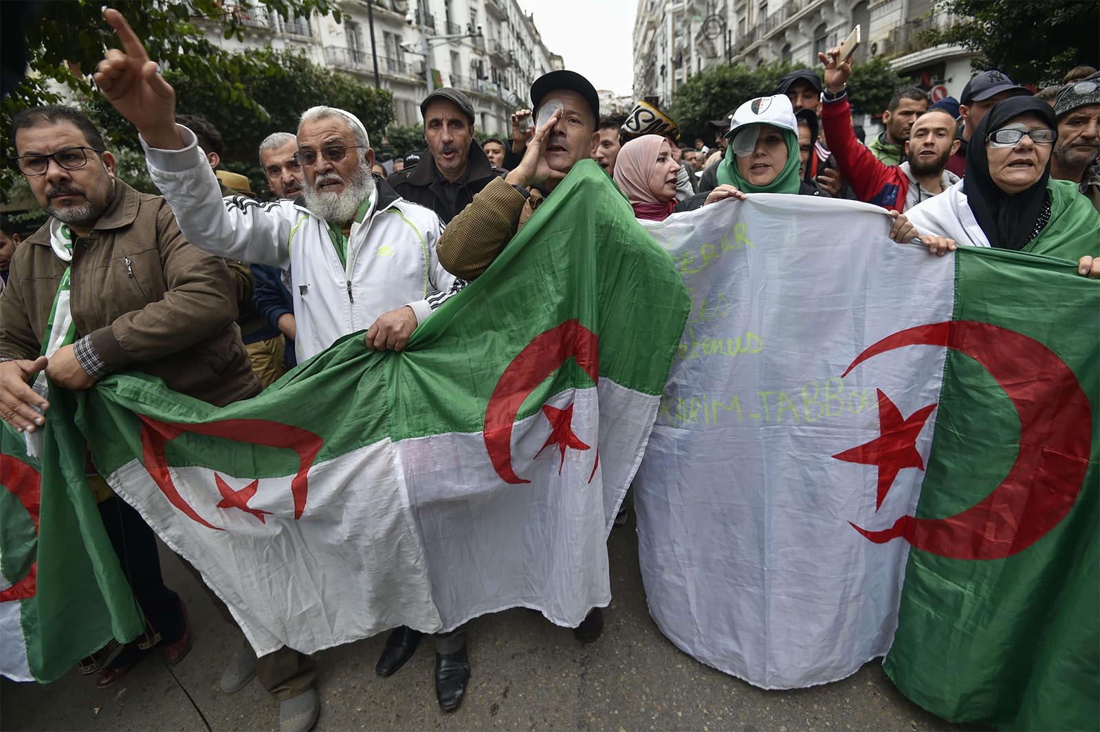 Algerian protesters