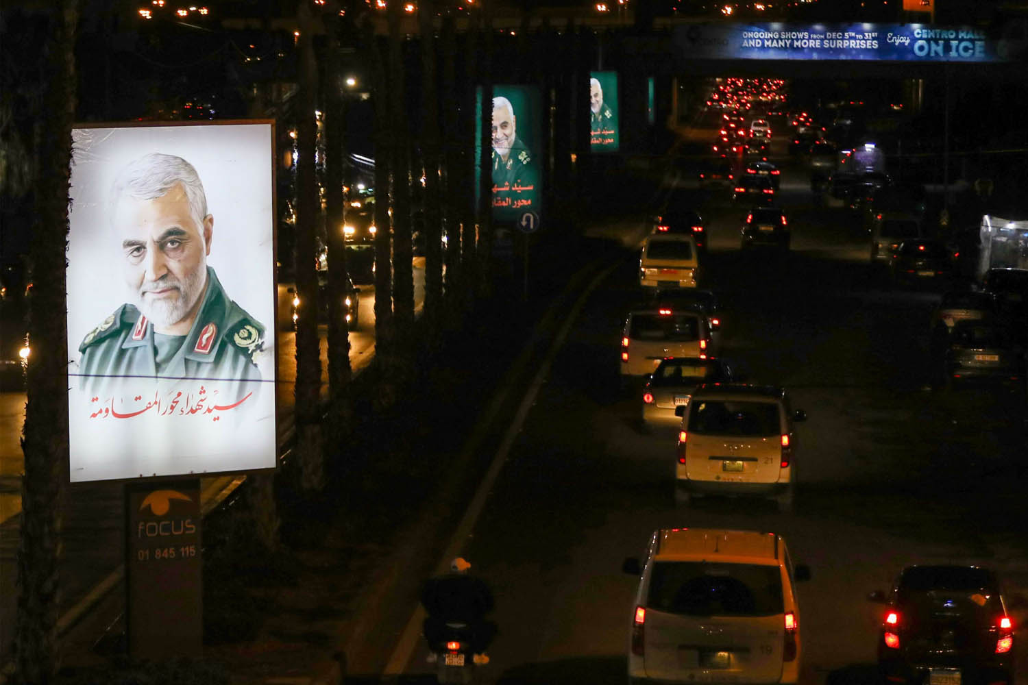 صور لقاسم سليماني في بيروت