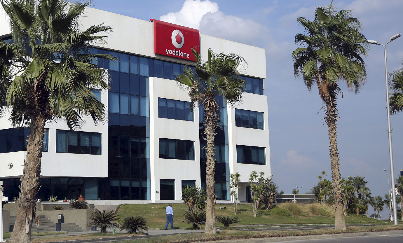 The building of Vodafone Egypt Telecommunications Co is seen at the Smart Village in the outskirts of Cairo