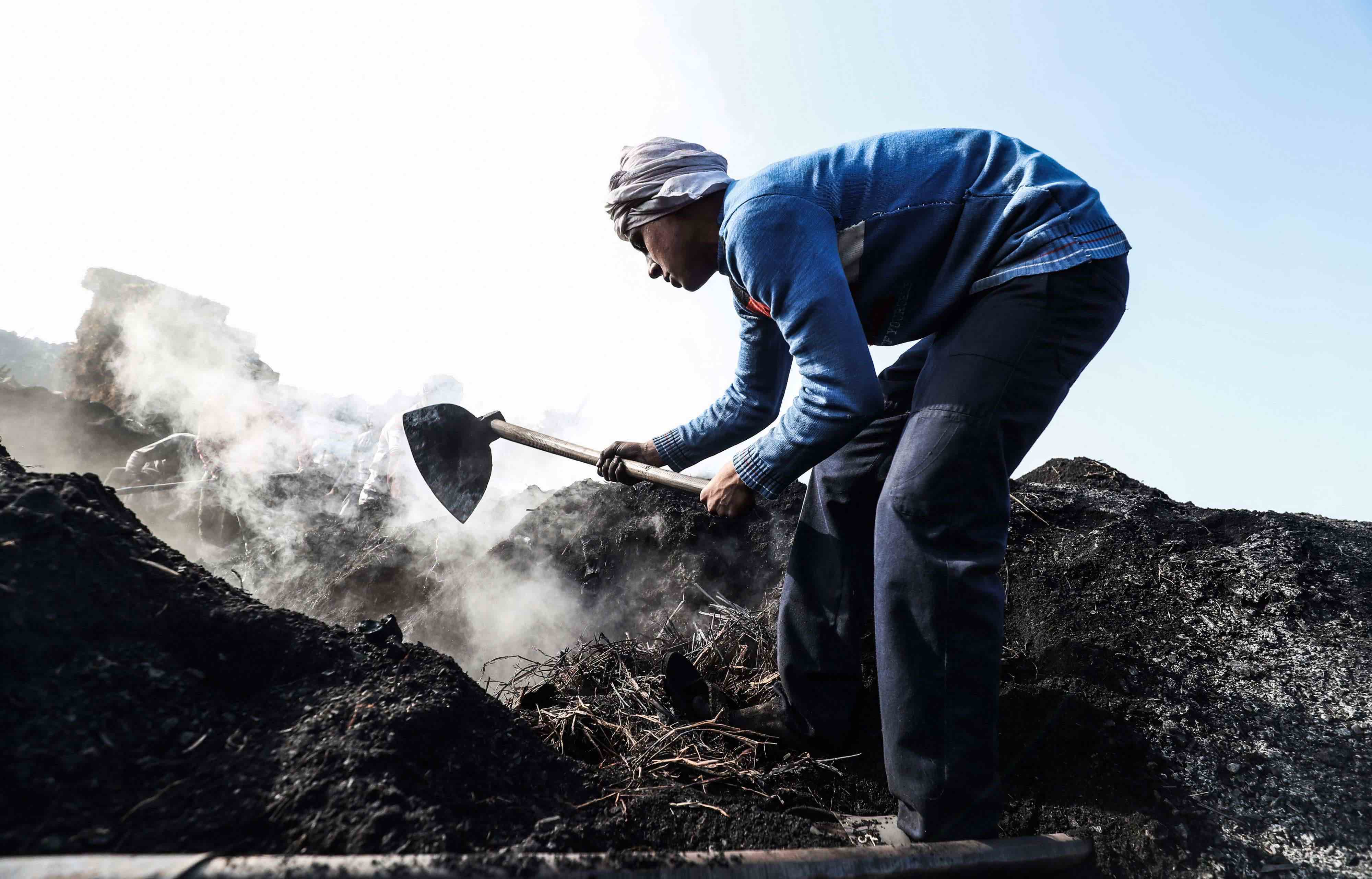 The site in Inshas, in the fertile Nile River delta north of the Egyptian capital, employs dozens of men