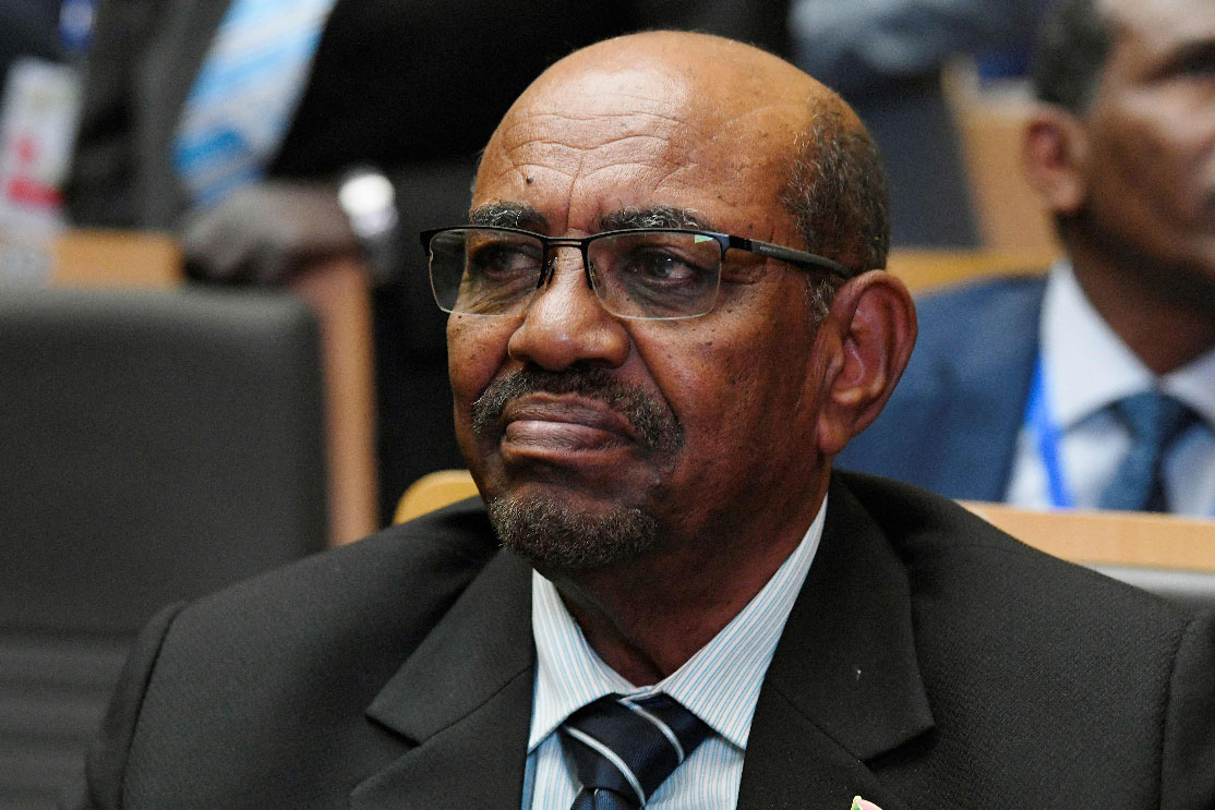 Former Sudanese President Omar al-Bashir pictured in 2018, a year before his ouster
