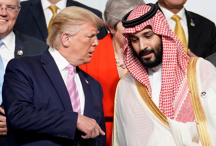 الرئيس الاميركي دونالد ترامب وولي العهد السعودي الامير محمد بن سلمان
