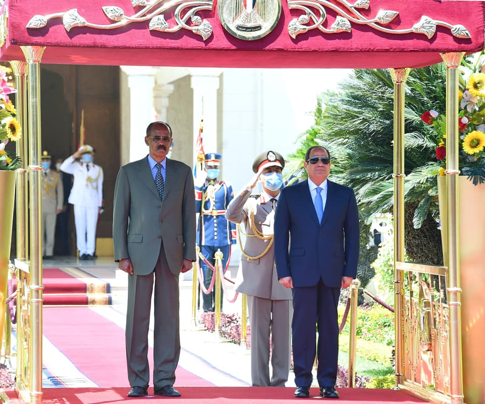 الرئيسان المصري عبدالفتاح السيسي والاريتري وأسياس أفورقي 