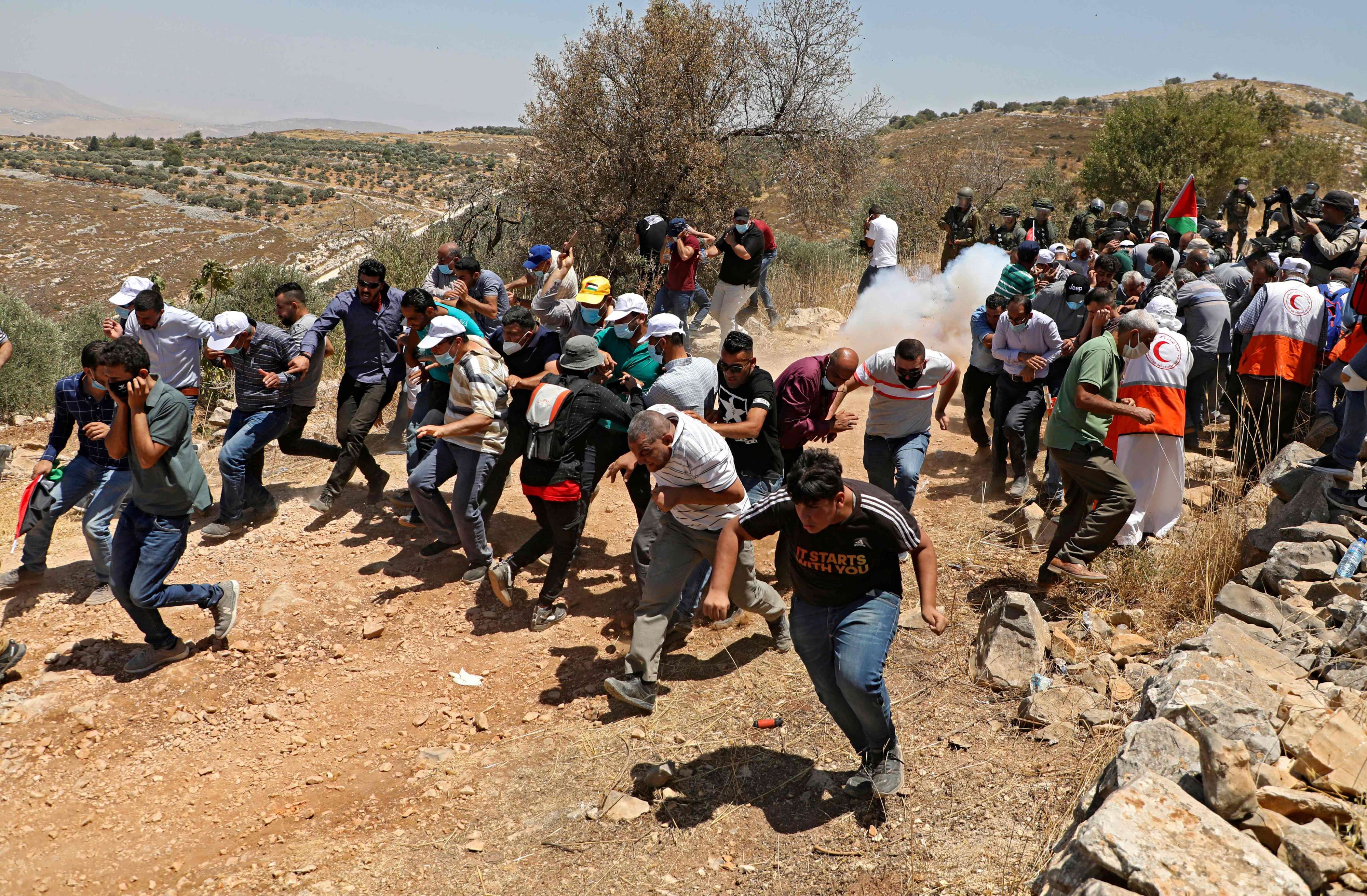 مئات الفلسطينيين يتظاهرون رفضا لـ'تهويد' إسرائيل مدينة القدس