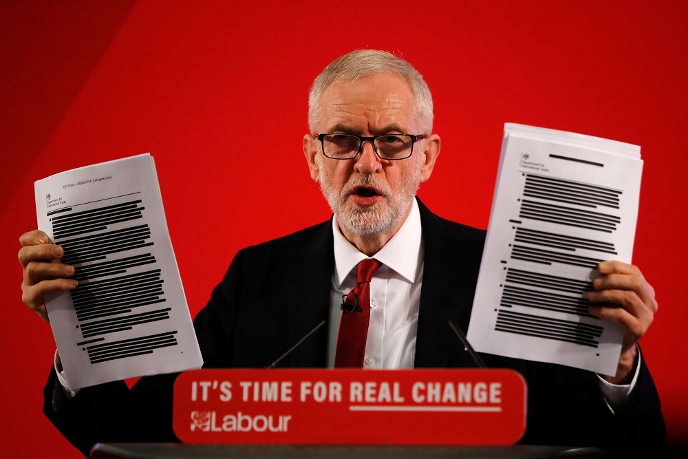 حزب العمال البريطاني المعارض وظف وثائق سرية مسربة في حملته الانتخابية في 2019