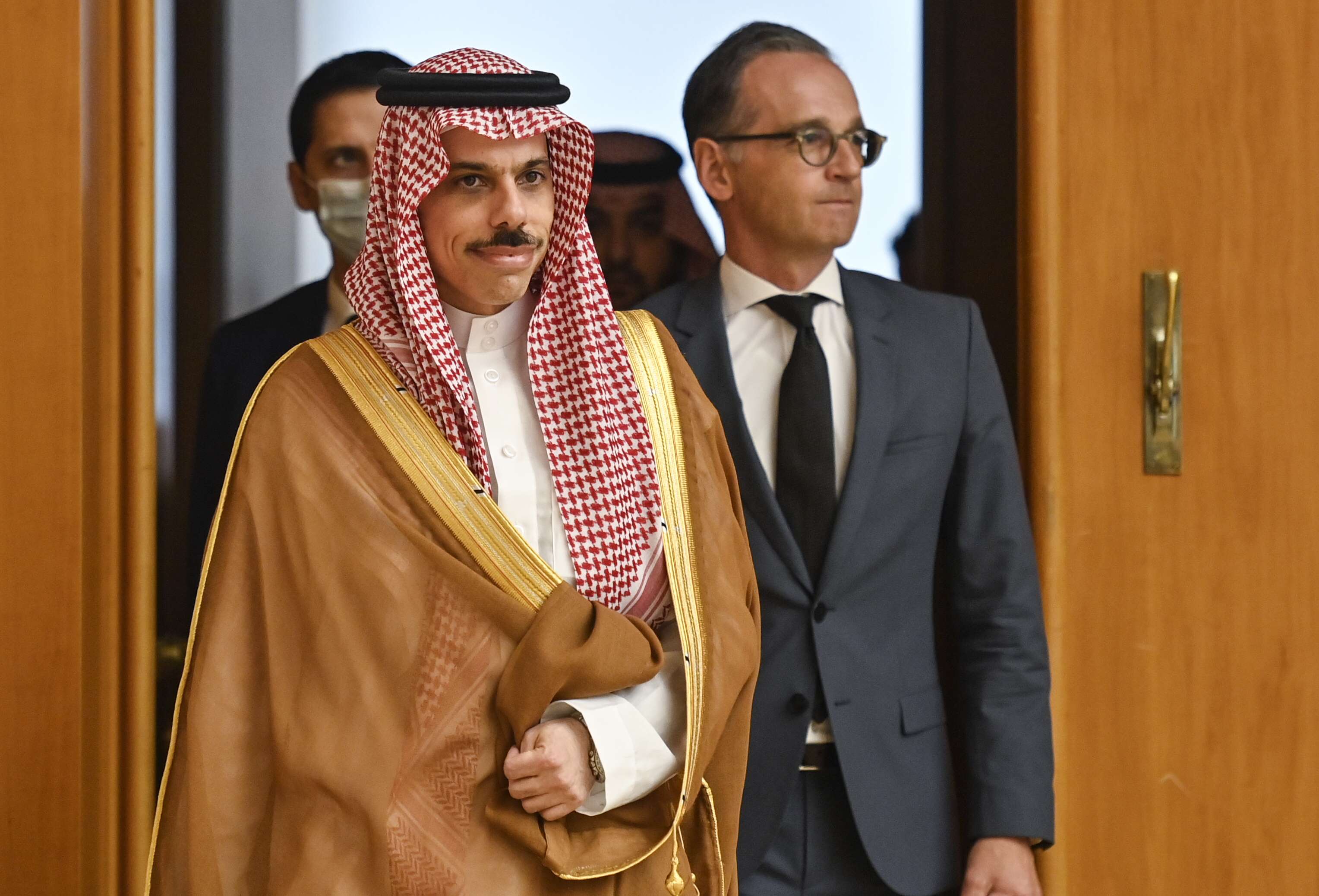 وزير الخارجية السعودي الأمير فيصل بن فرحان ونظيره الألماني هايكو ماس 