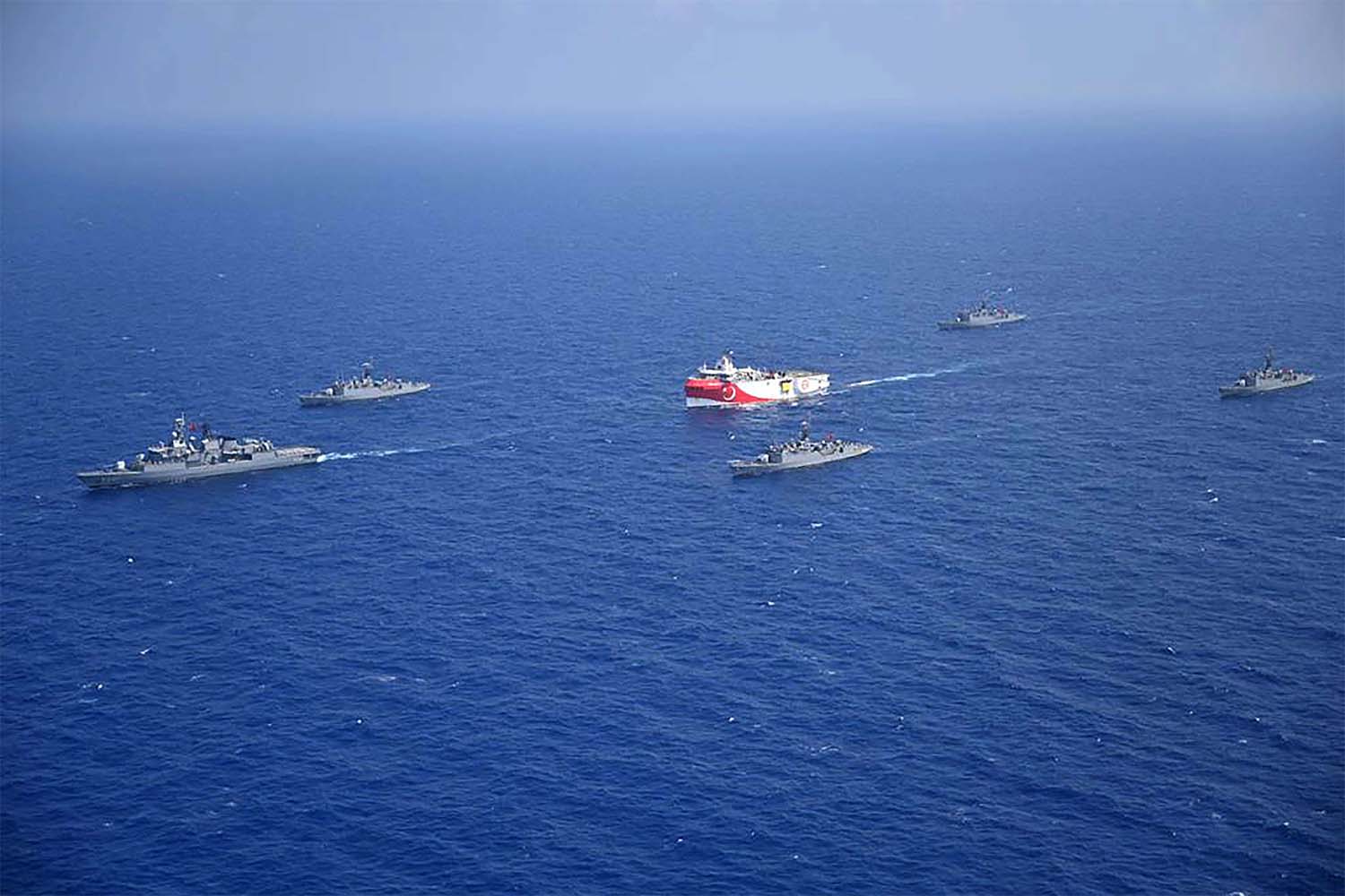Tensions rose after Turkey deployed its Oruc Reis survey vessel to waters Ankara claims in a move Athens called illegal