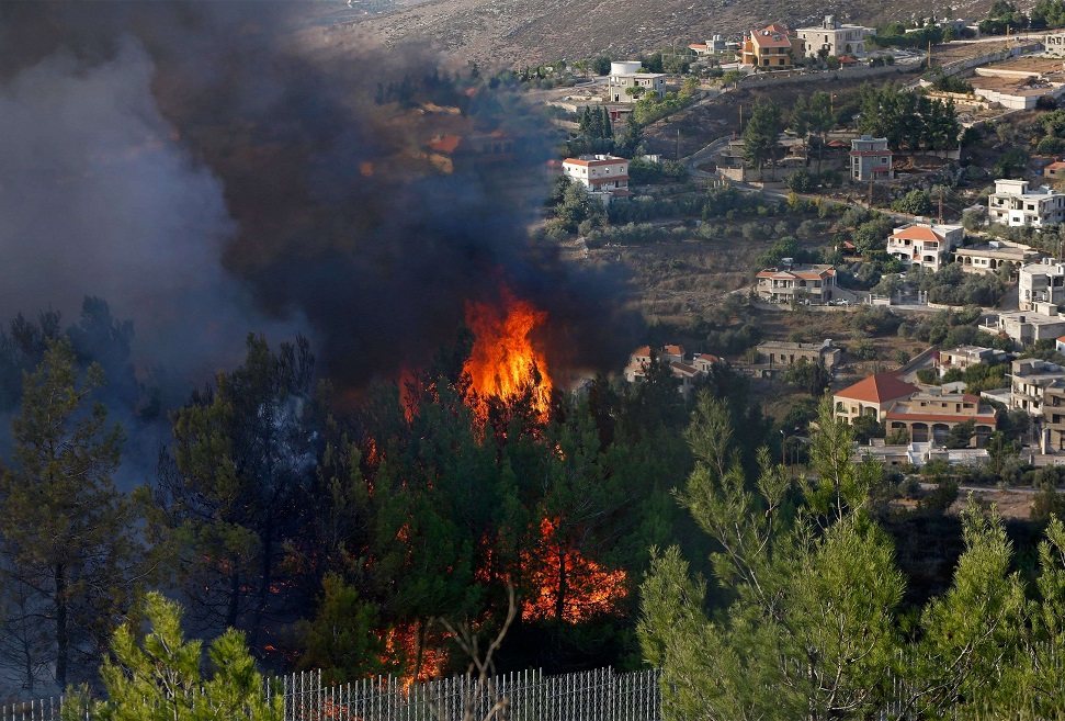 حرائق سوريا ولبنان