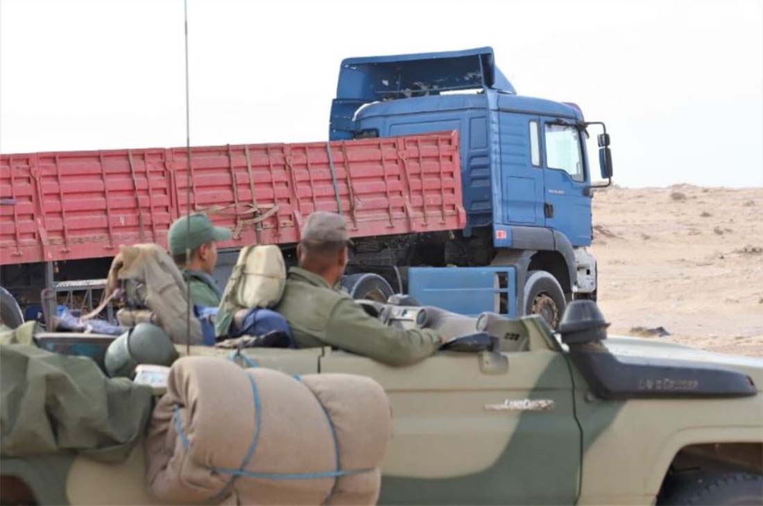 The royal Moroccan armed forces on November 14 restored order at the Guerguerat border crossing point 