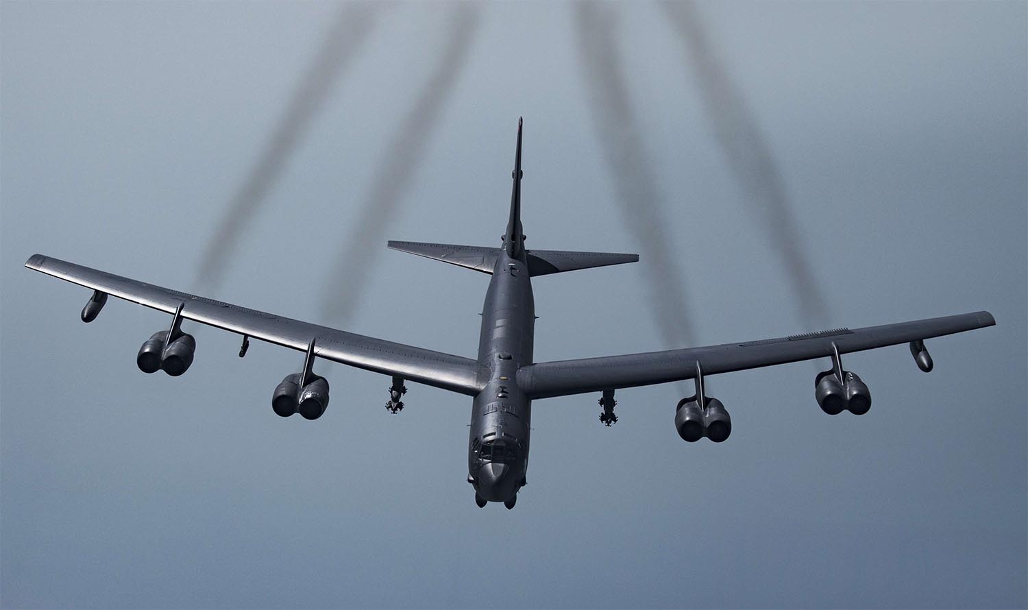 The US flew strategic bombers over the Persian Gulf for the second time this month