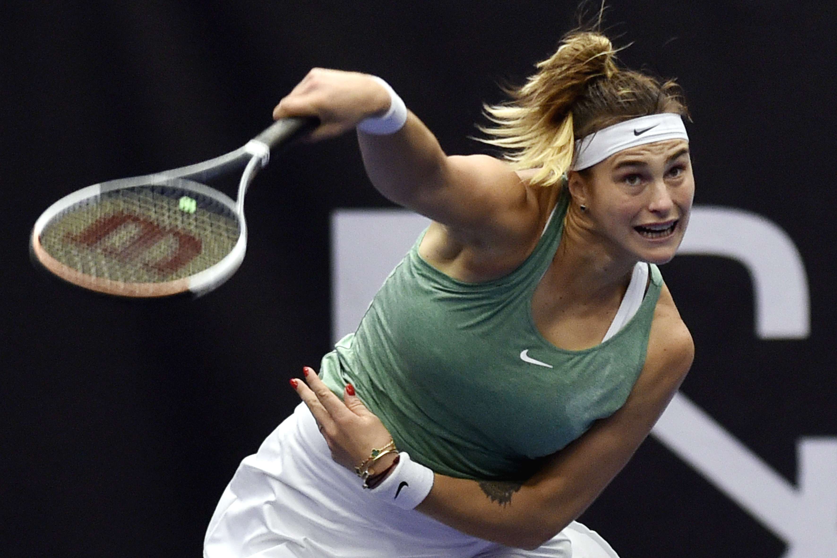  لاعبة التنس البيلاروسية تتخطى اليونانية ساكاري بمجموعتين متتاليتين