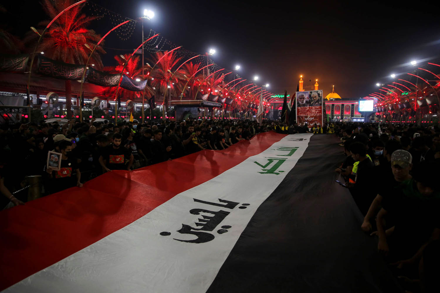 عراقيون يحيون ذكرى مقتل قاسم سليماني وأبو مهدي المهندس