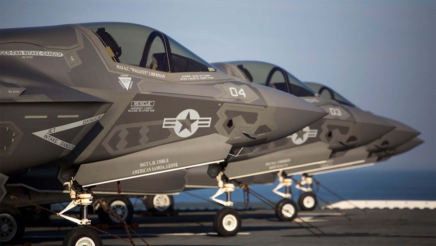 The package includes 50 F-35 Lighting II aircraft, up to 18 MQ-9B Unmanned Aerial Systems and a package of air-to-air and air-to-ground munitions
