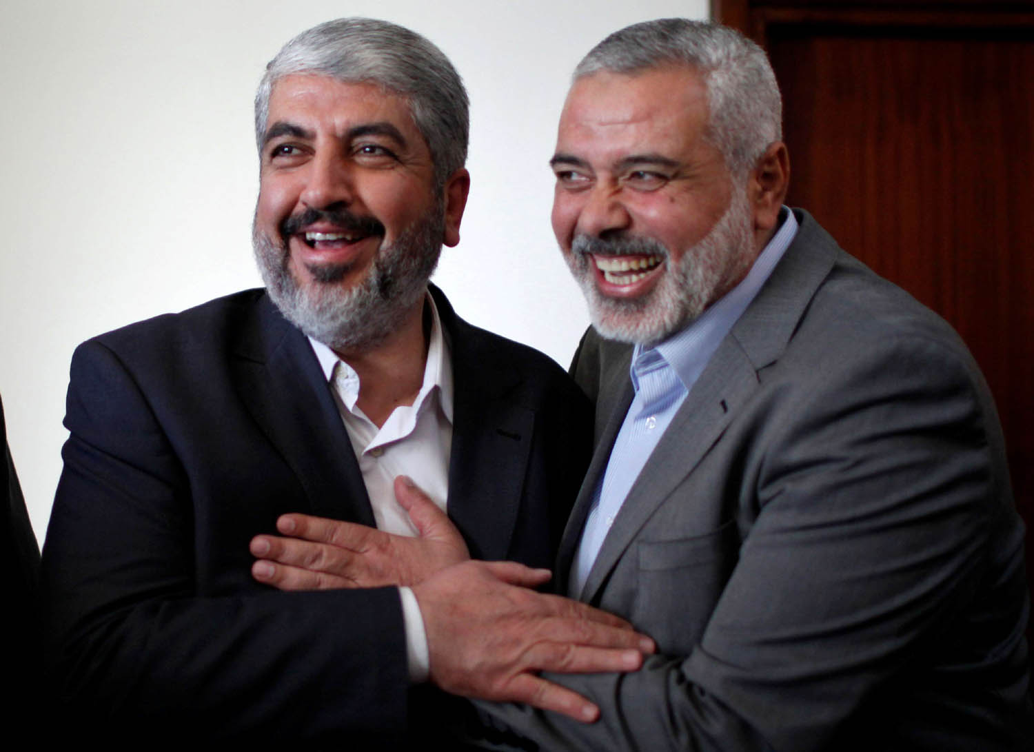 زعيما حماس إسماعيل هنية وخالد مشعل