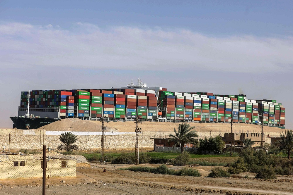 إيفر غيفن رهن الاحتجاز 