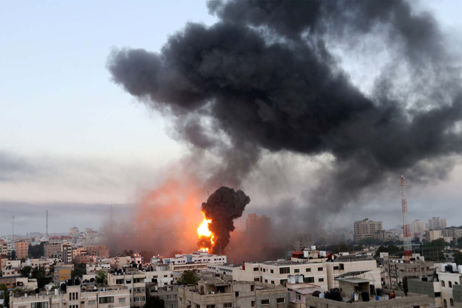 Israel said it had sent 80 jets to bomb Gaza
