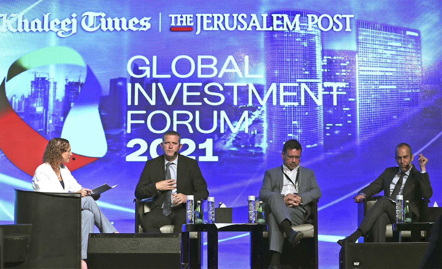 Talking business at the Global Investment Forum in Dubai