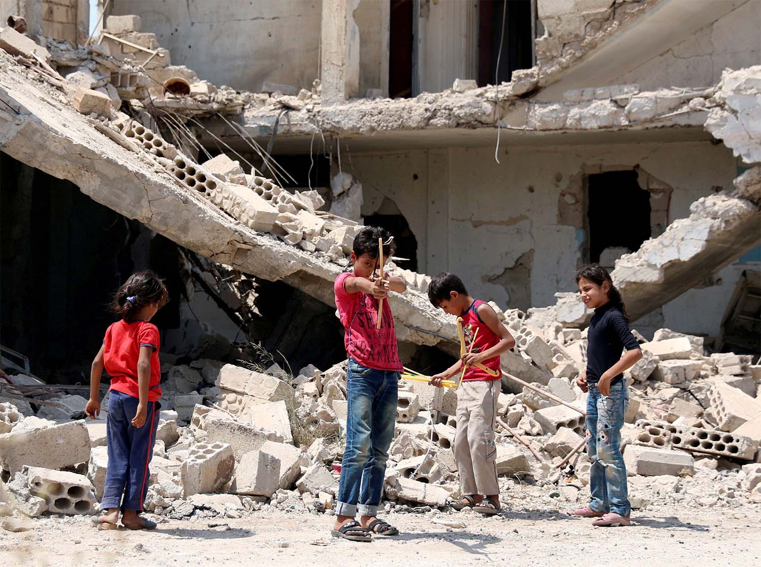 The western side of Deraa has been under a two-month siege 