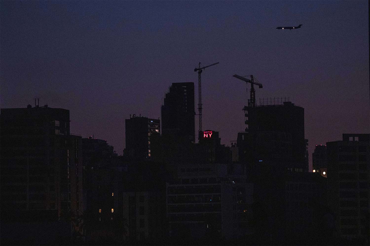 Beirut remains in darkness during a power outage