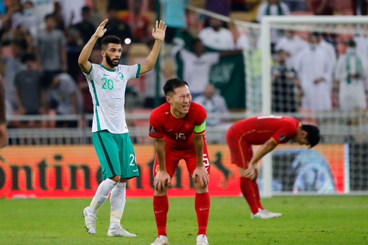 المنتخب 'الاخضر' السعودي يعزز صدارته على حساب الصيني
