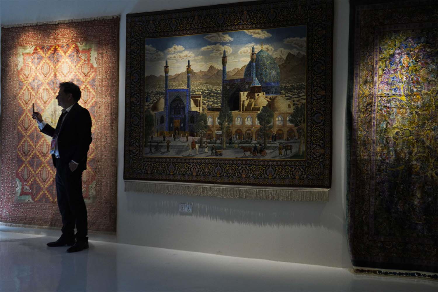 Iran went for a hardcore handicraft spiel, pitching Persian carpets 