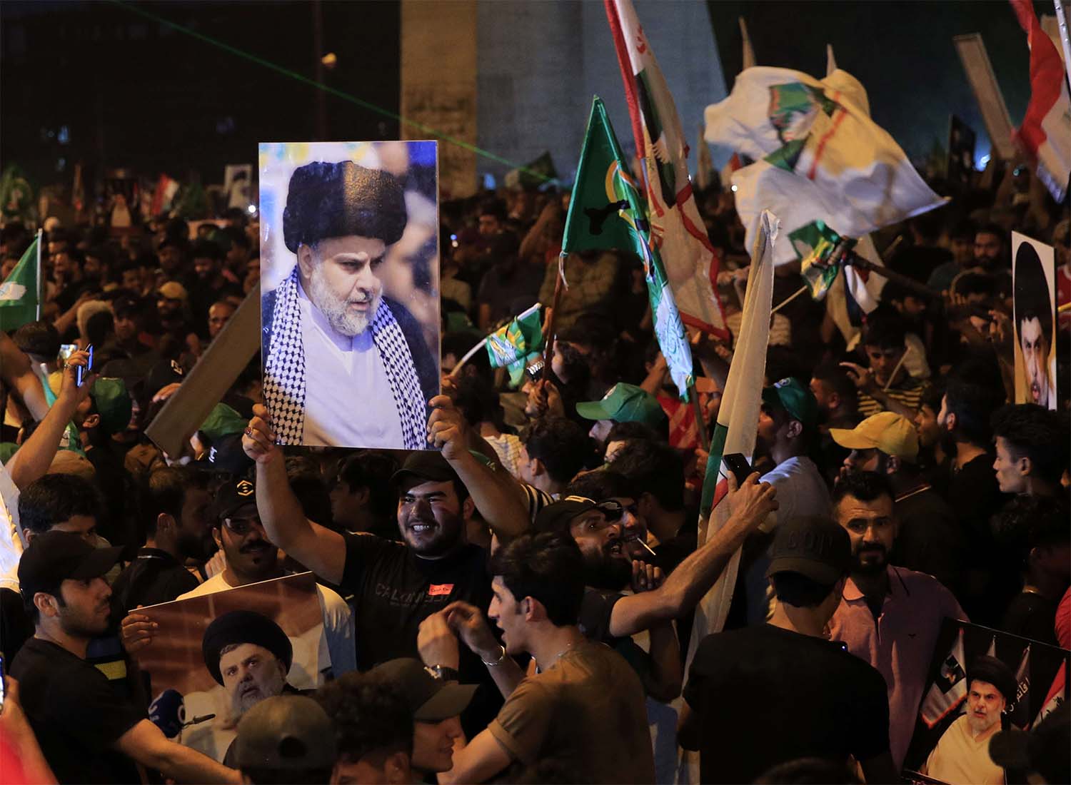 The Sairoon list of Shiite cleric Muqtada al-Sadr picked up to 20 additional seats