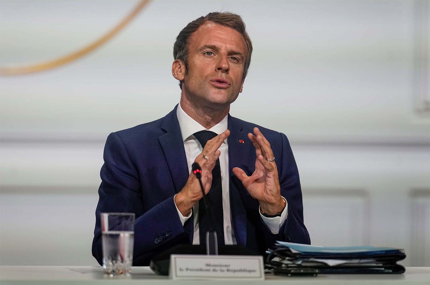 Macron says his wish is that is that they can calm things down