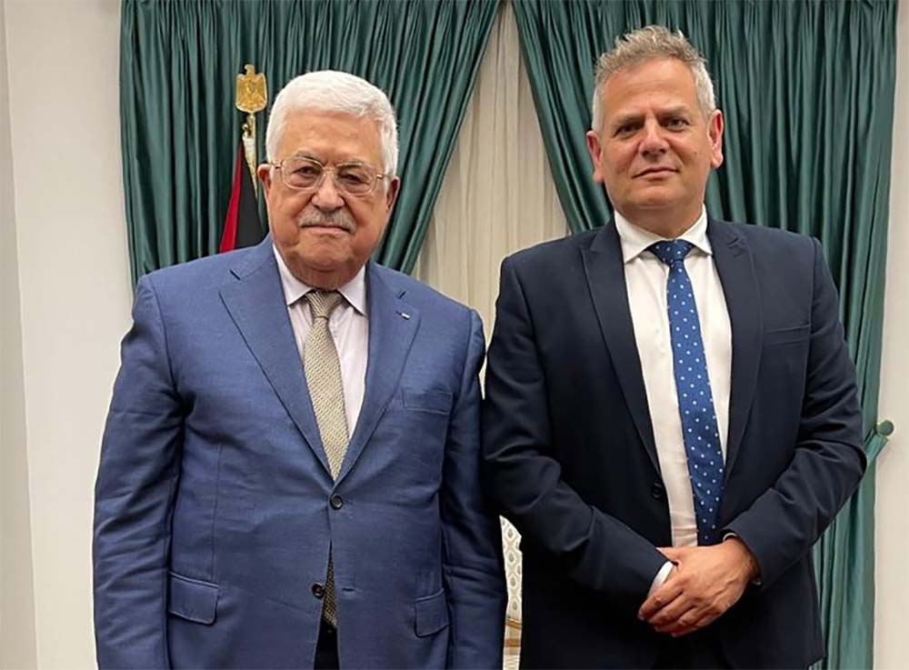 Horowitz became the second top official to meet with Abbas since the new Israeli government took office in June