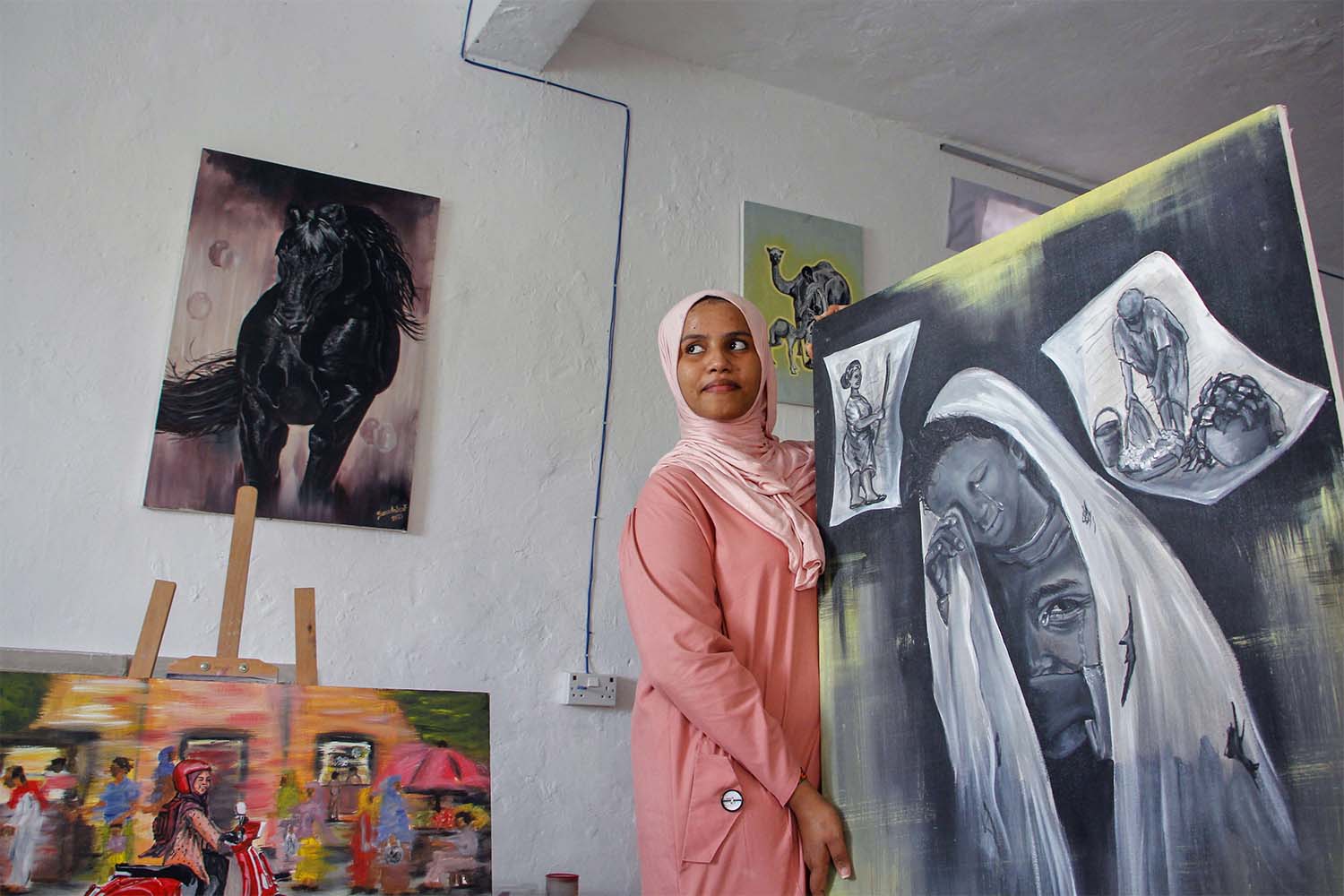 Somali artist Sana Ashraf Sharif Muhsin