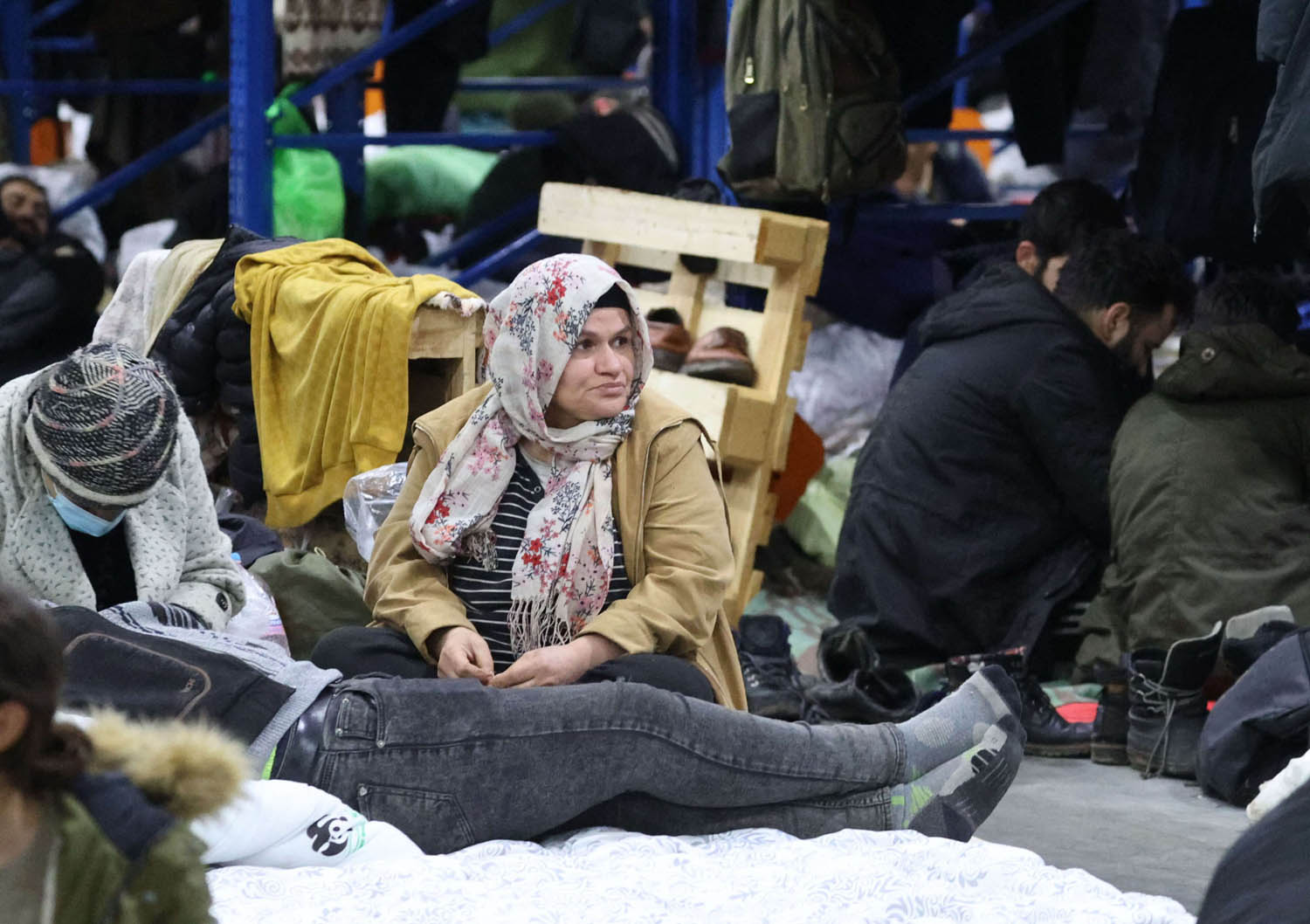 لاجئون أكراد على الحدود البيلاروسية البولندية