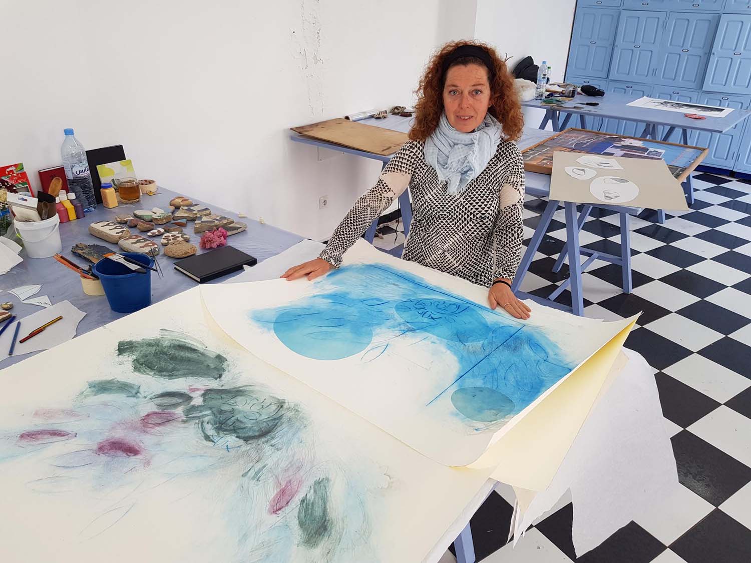 Roser Sales Noguera's artistic work is related with the landsart movement