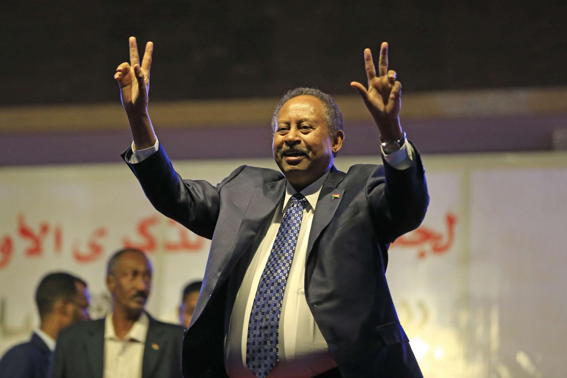 رئيس الوزراء السوداني المقال عبدالله حمدوك