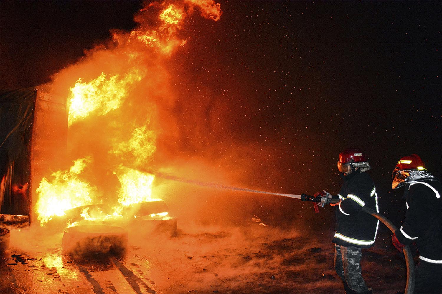 The early morning raid was a rare targeting of the port, which handles most imports to Syria