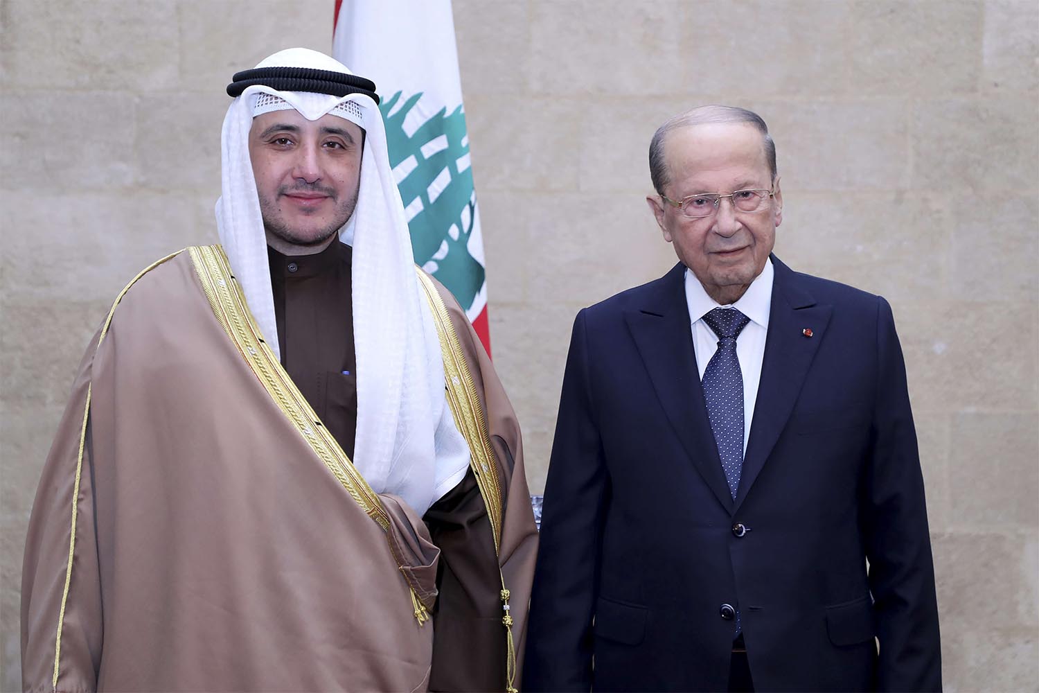 Sheikh Ahmad met with Lebanon's President Aoun