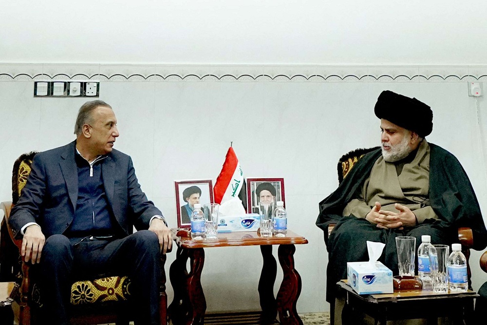 مباحثات بين الصدر والكاظمي تشمل ترتيبات ادارة النجف