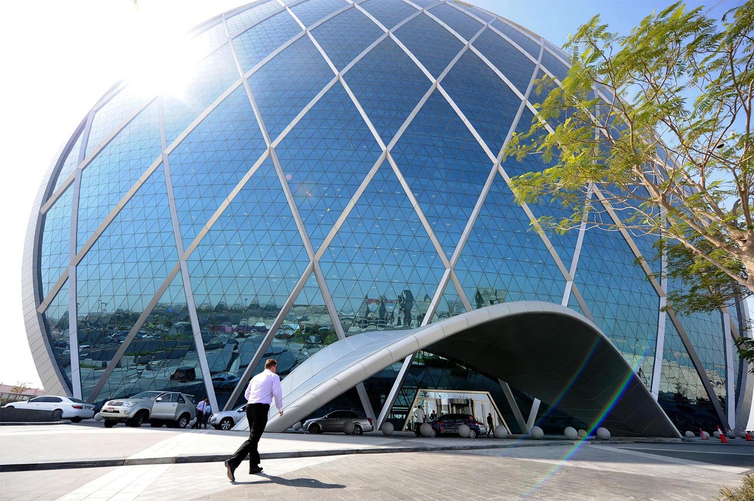The headquarters of Aldar Properties at Al Raha Beach in Abu Dhabi