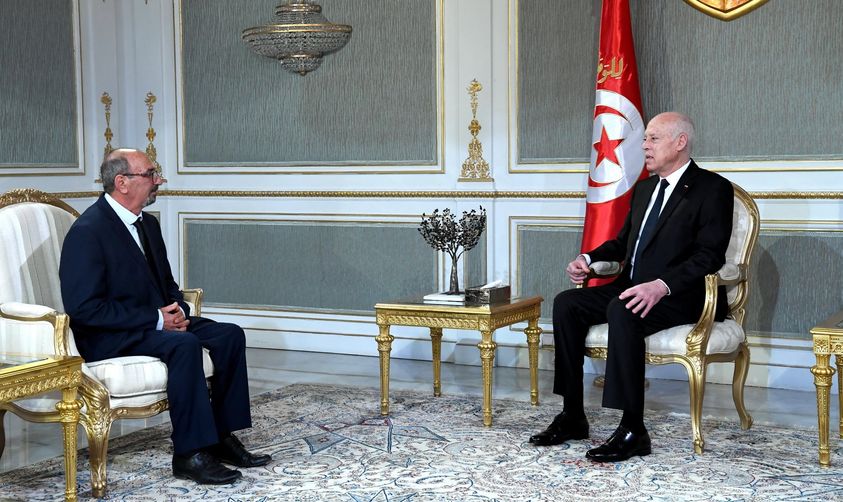 الرئيس التونسي شدد خلال استقباله رئيس الرابطة على احترام القانون والحريات والحقوق