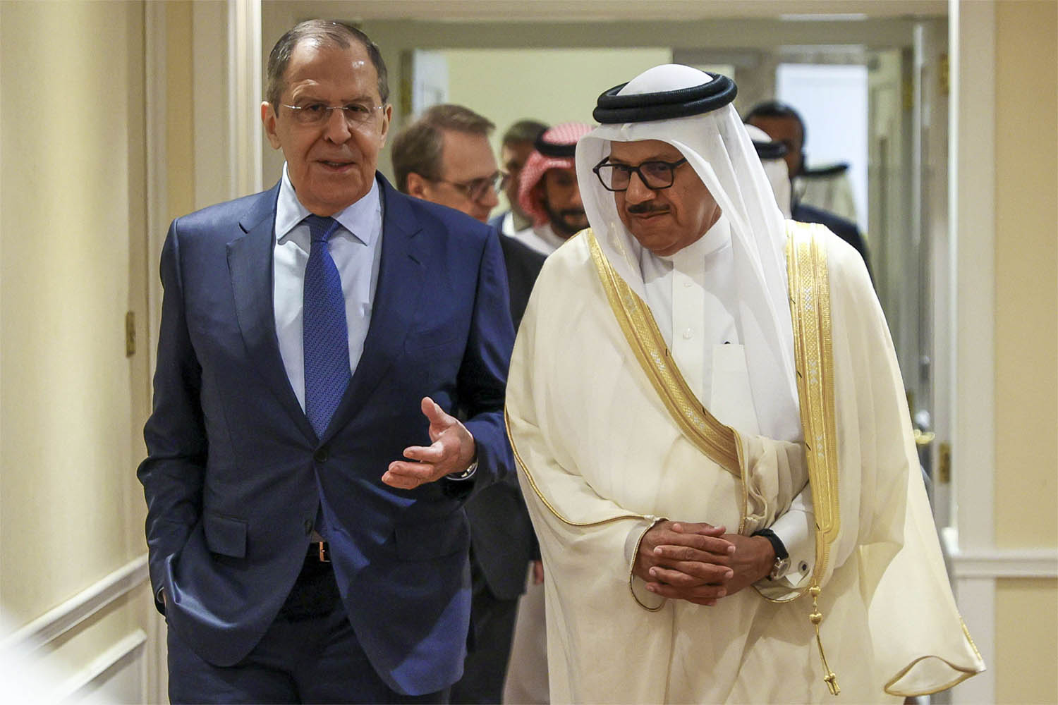 Lavrov is in Bahrain