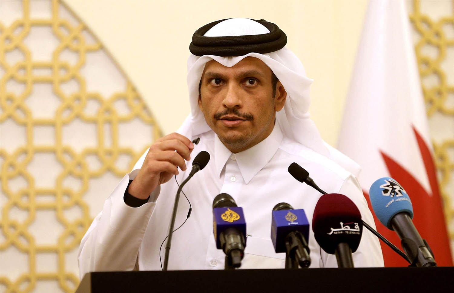 Qatar's Foreign Minister Sheikh Mohammed bin Abdulrahman Al-Thani 